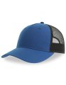 Cap 5 Panel  Atlantis Headwear Zion ZIOC Royal Blue-Zwart